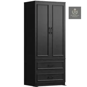 lemari pakaian modern dua pintu & dua laci