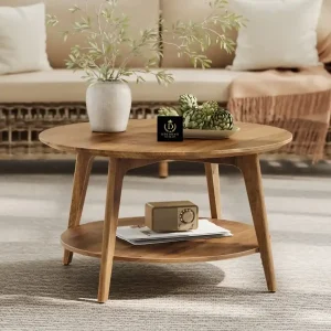 meja kopi kayu jati modern