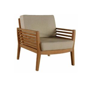 Slat Teak Arm Chair Sofa Garden – Kursi Sofa Jati Outdoor Premium Made in Indonesia