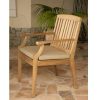 Teak Arm Dining Chair Garden Maluku – Kursi Makan Outdoor Jati Premium Indonesia