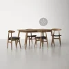 set meja makan minimalis skandinavian