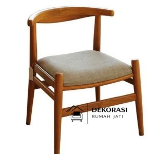 Perfect Fusion Dining Wana Chair – Kursi Scandinavian Kayu Jati Elegan