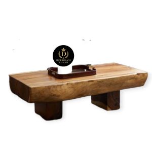 Meja Tamu Kayu Alami