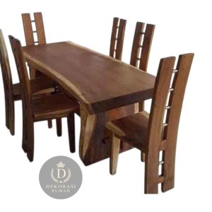 Set Kursi Makan Minimalis Trembesi 6 orang