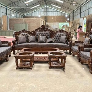 Set Kursi Sofa Tamu Ukiran Mewah Premium