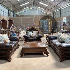 Sofa Ukiran Mewah Asli Jati