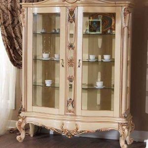 Buffet Hias Ukiran Duco Krem Sultana