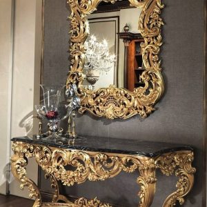 Meja Rias Ukiran Mewah Elegan – Pilihan Tepat Kamar Mewah Anda