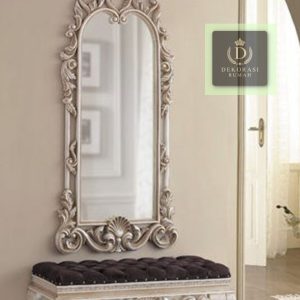 Cermin Pigura Ukiran Mewah Finishing Premium – Cocok untuk Interior Sultan
