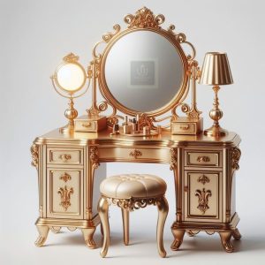 Meja Rias Ukiran Mewah Kayu Jati Jepara – Desain Eksklusif, Stok Terbatas!