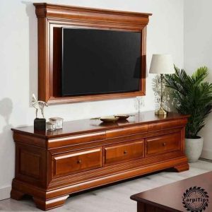 Meja TV Kayu Jati Premium Jepara – Kokoh & Elegan, Pesan Sekarang di Toko Kami!