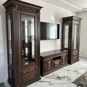 Meja Lemari TV Kayu Minimalis Modern – Solusi Interior Kekinian, Order Sekarang