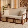 Sofa Bed Jati Rotan Klasik sofa bed jati rotan klasik