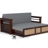 sofa bed kayu jati rotan minimalis dinnar plus storage modern