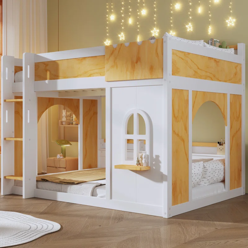 tempat tidur tingkat kayu mahoni solid multifungsi tempat tidur tingkat kayu mahoni solid multifungsi