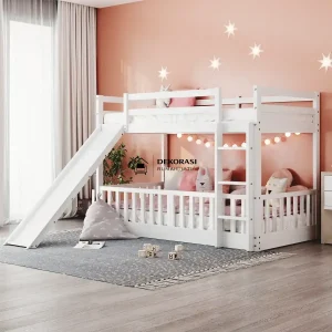 ranjang susun anak perosotan minimalis modern